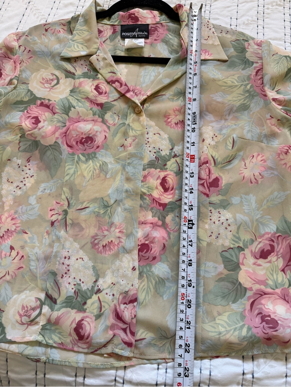 Positive Attitude Vintage Floral Maxi Dress Jacket Set Cottagecore 14P Romantic - Picture 15 of 16